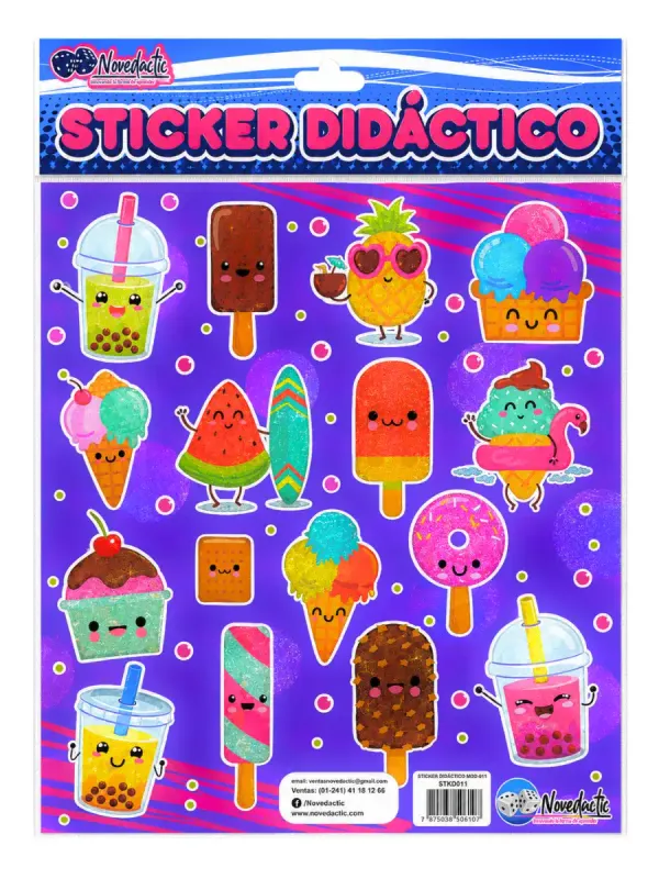 Sticker Didáctico Helados Frescos C/3 Pzas – Mayoreo Sticker Didáctico Helados Frescos C/3 Pzas – Mayoreo