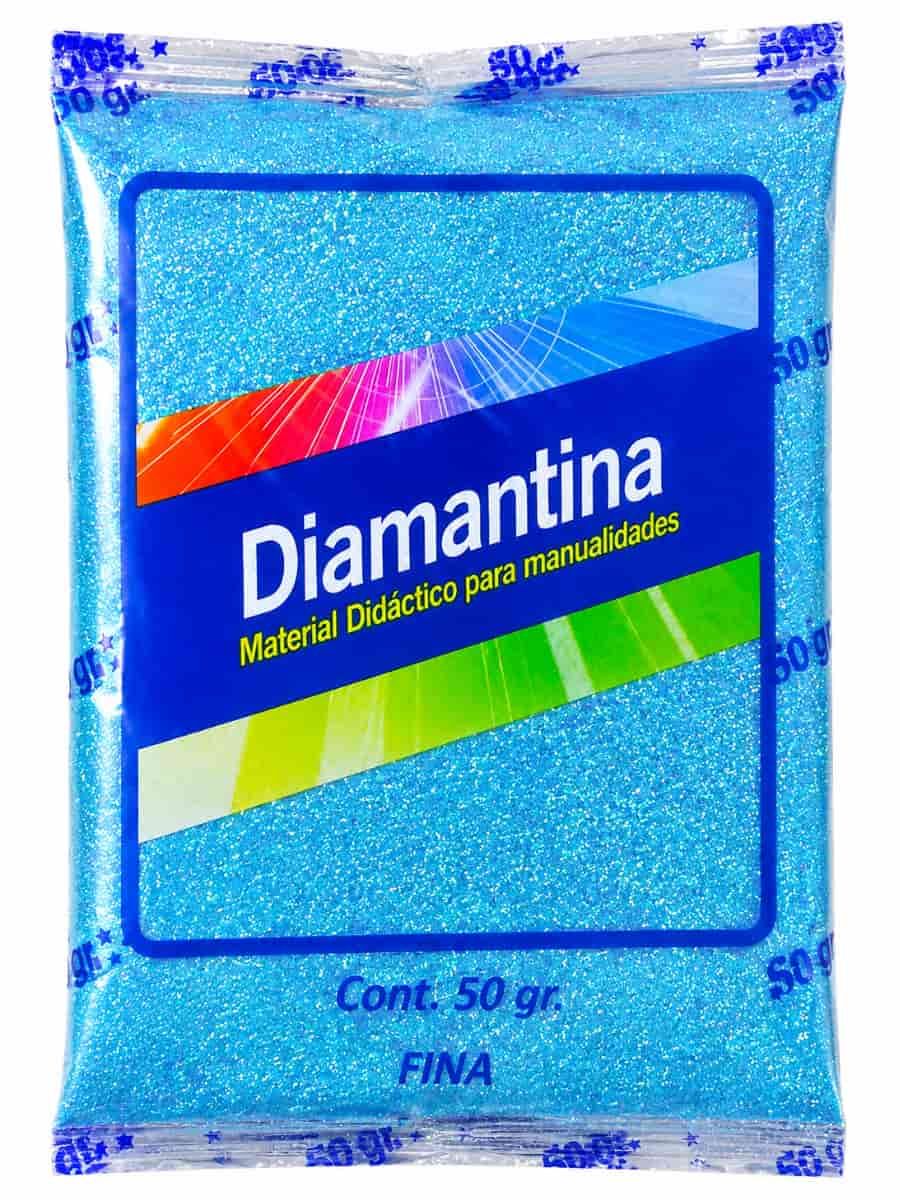 Diamantina Fina Saira Azul Iris – Bolsa con 50 gr diamantina saira 50g azul iris #22 mayoreo