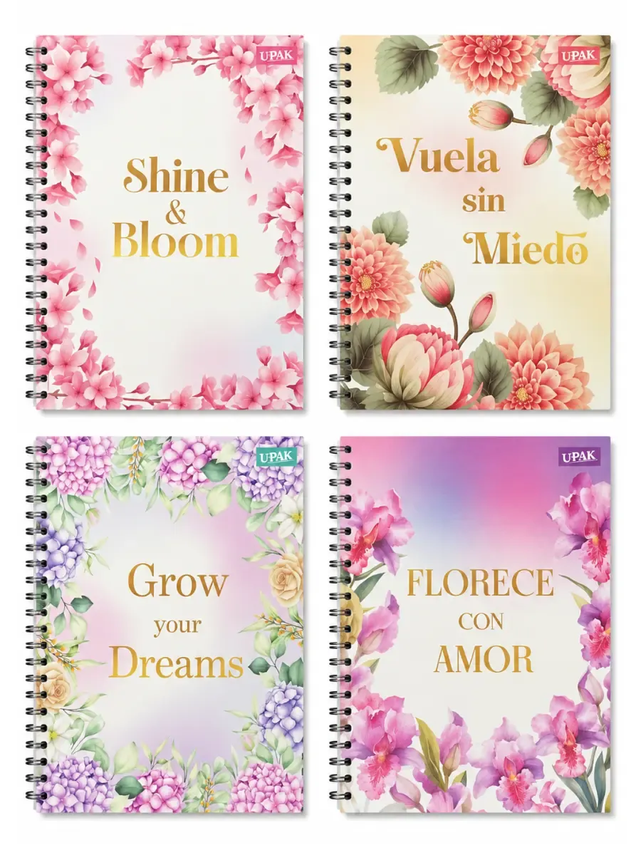 Cuaderno Brillante Florecer 90h Cuadro 7mm