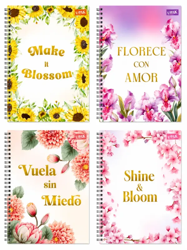 Cuaderno Brillante Florecer 90h Cuadro 7mm Cuaderno Brillante Florecer 90h Cuadro 7mm