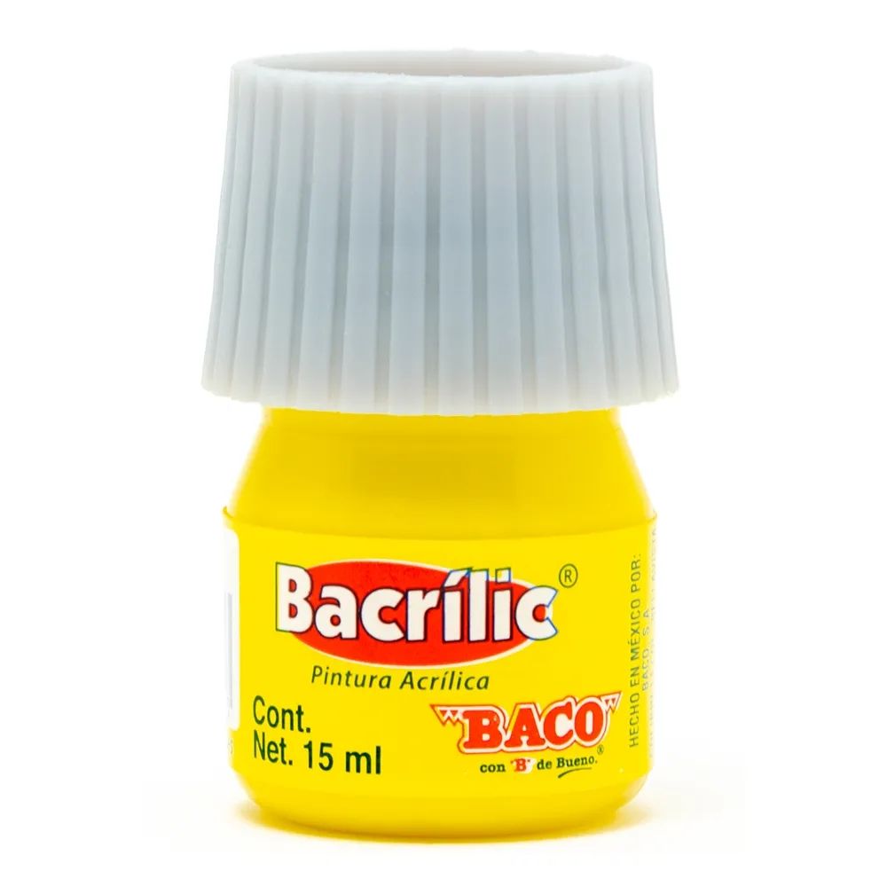 pintura acrilica amarillo c/5