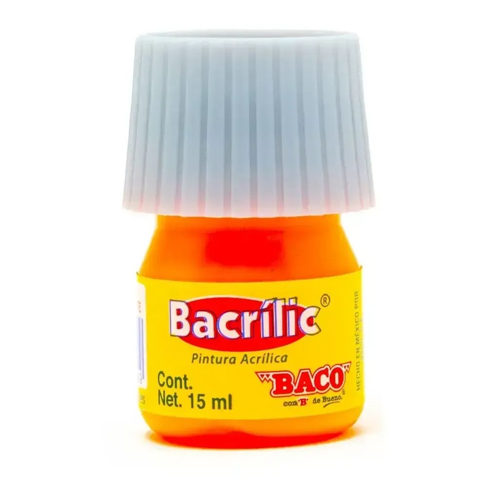 pintura acrilica naranja c/5