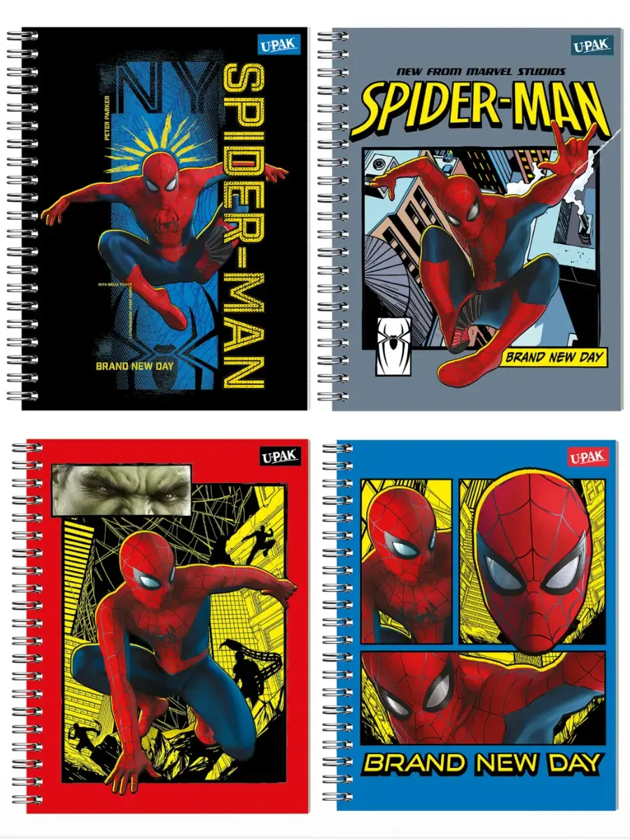 Cuaderno Upak 100 hojas diseño Spiderman Acción 2