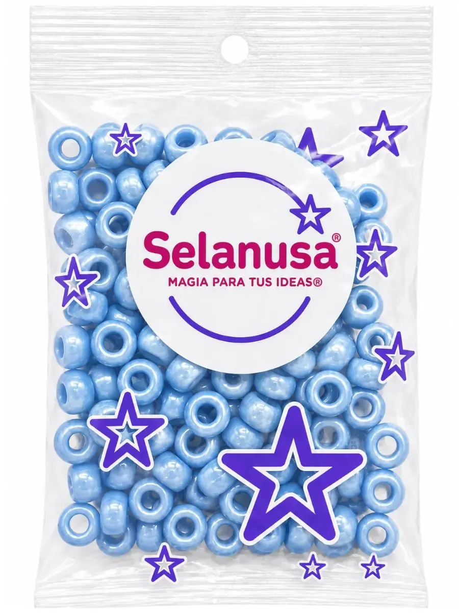 Cuentas de plástico azul 277 100 piezas