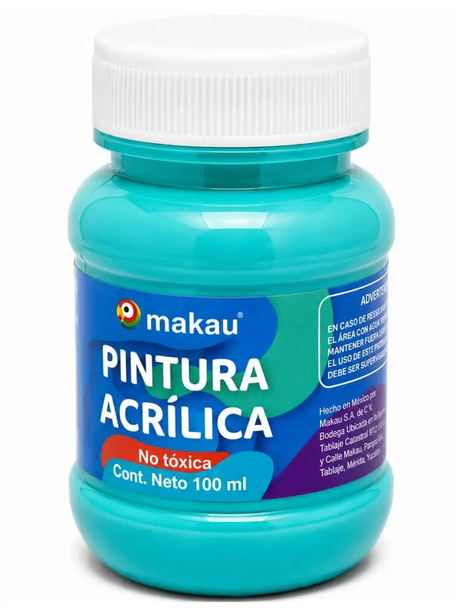 Pintura Acrílica Makau Turquesa 100 ml Pintura acrílica Makau turquesa 100 ml