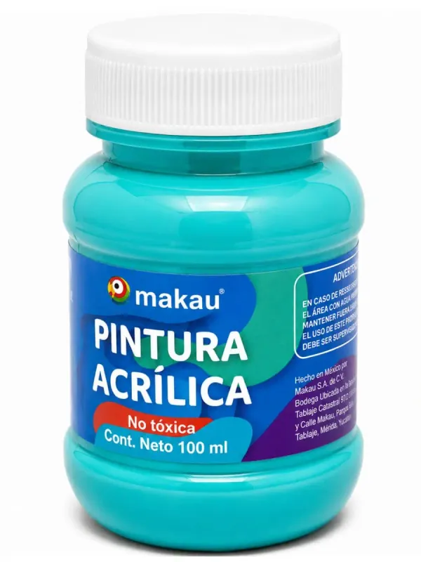 Pintura Acrílica Makau Turquesa 100 ml Pintura acrílica Makau turquesa 100 ml