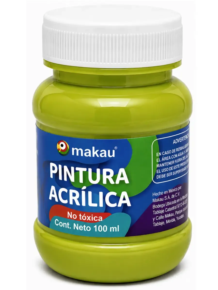 Pintura Acrílica Makau Verde Loro 100 ml Pintura acrílica Makau verde loro 100 ml