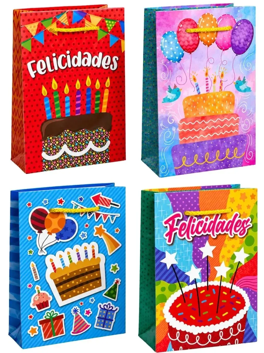 Bolsa de regalo diseño velitas pack 9 precio mayoreo