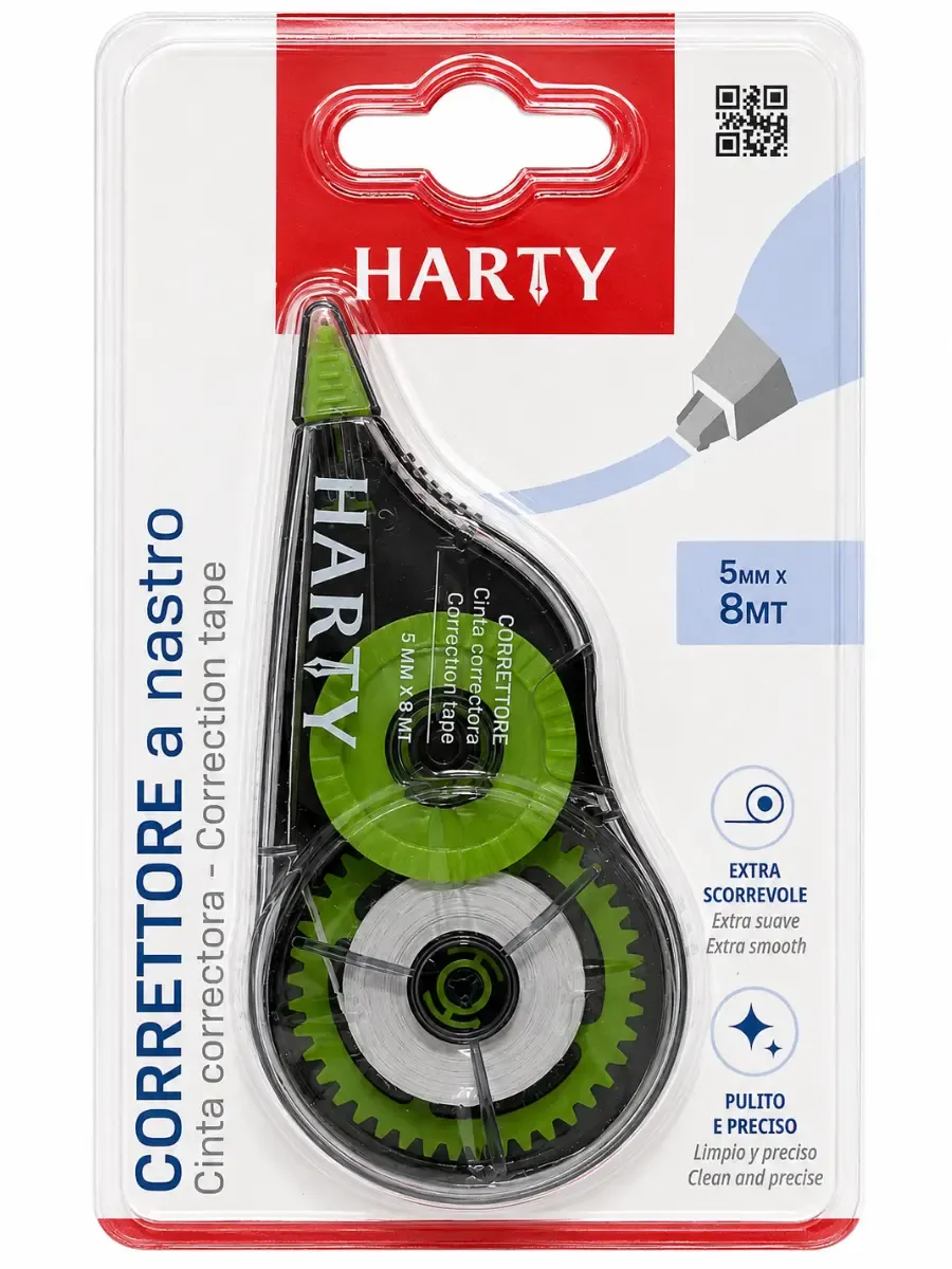 Cinta correctora Harty 5 mm x 8 m pieza individual