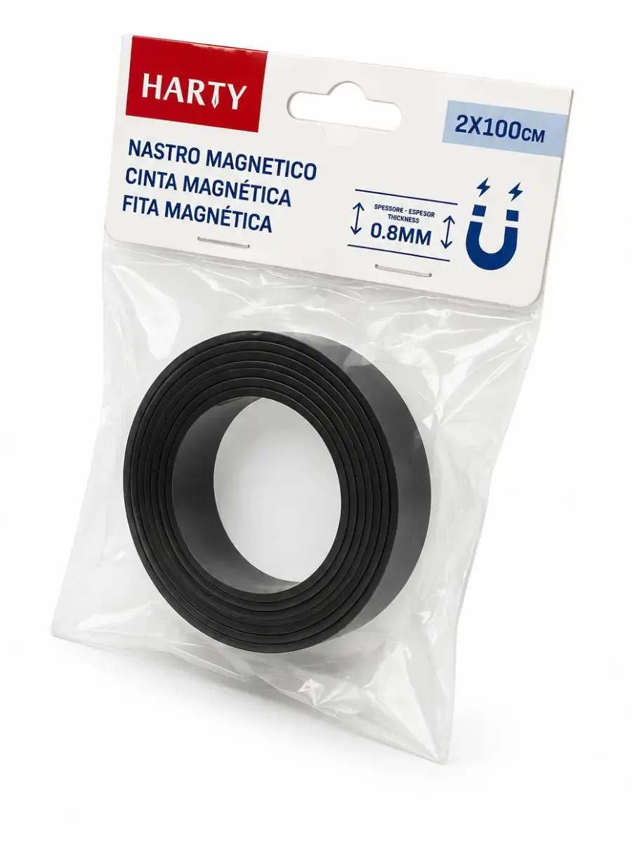 Imán 2 cm x 1 metro de largo x .8 mm de grosor Harty