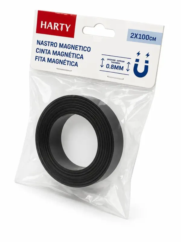 Imán 2 cm x 1 metro de largo x .8 mm de grosor Harty