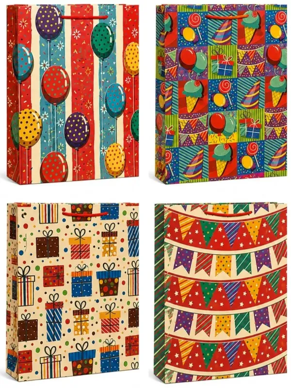 Bolsas de regalo grandes diseño Capuchino 36x25 cm