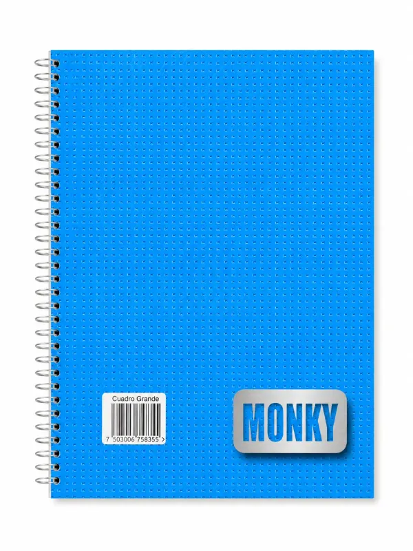 Cuaderno francés de 100 hojas cuadro chico con un espiral mayoreo