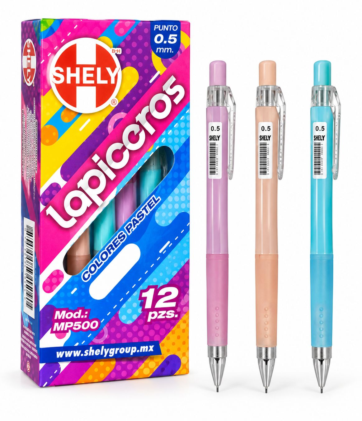 Portaminas SHELY con 12 0.05mm Mayoreo Portaminas SHELY con 12 0.05mm Mayoreo