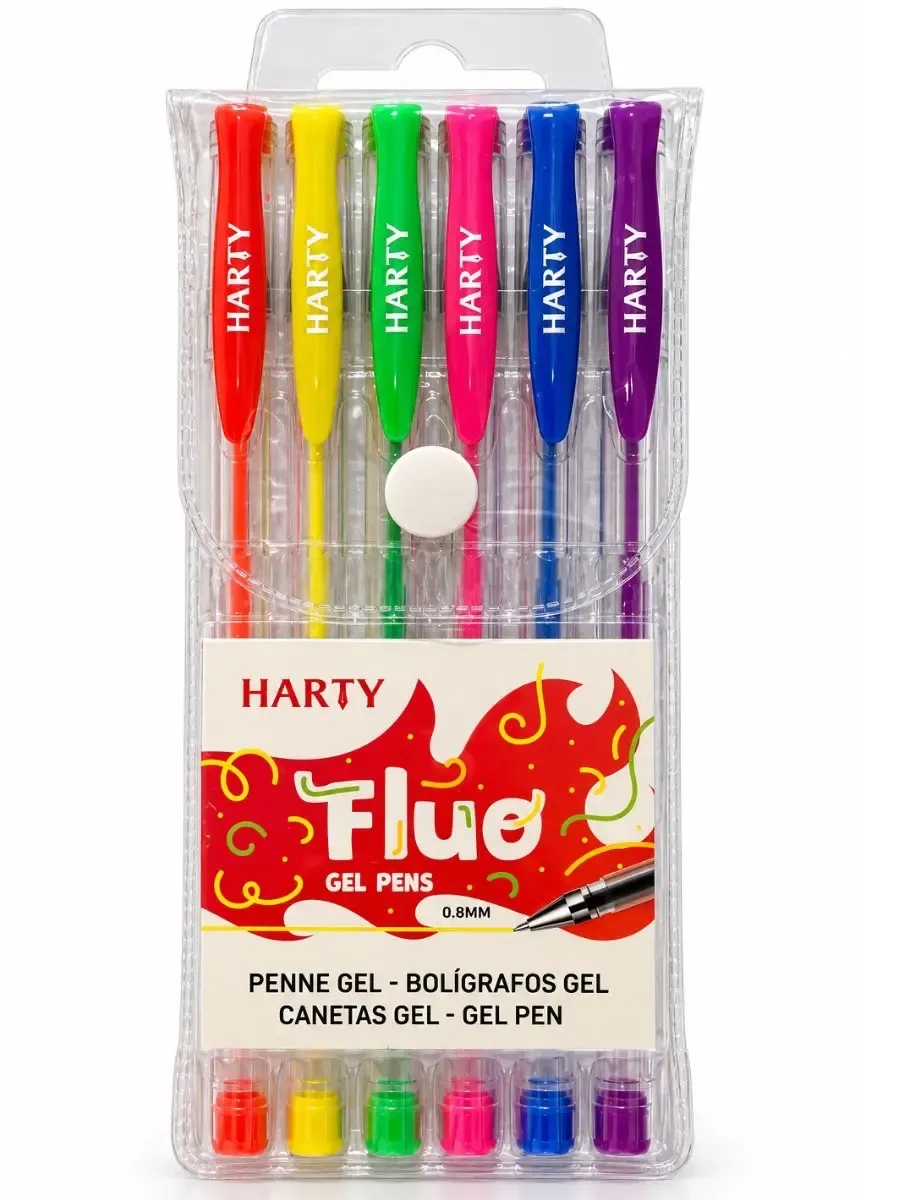 Bolígrafo de gel Harty con 6 colores – Mayoreo Bolígrafo de gel Harty con 6 colores – Mayoreo