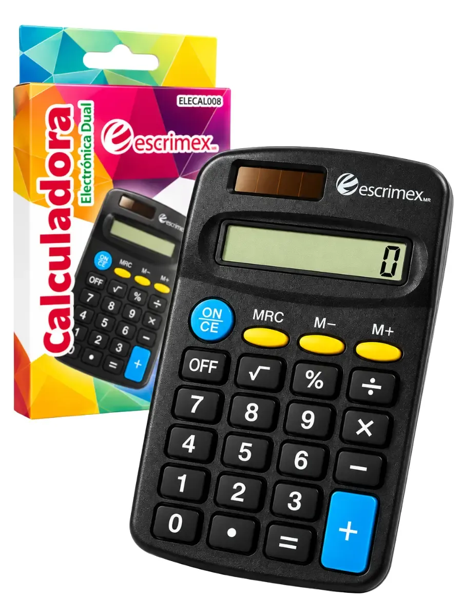 Calculadora básica de escritorio Escrimex en empaque al por mayor