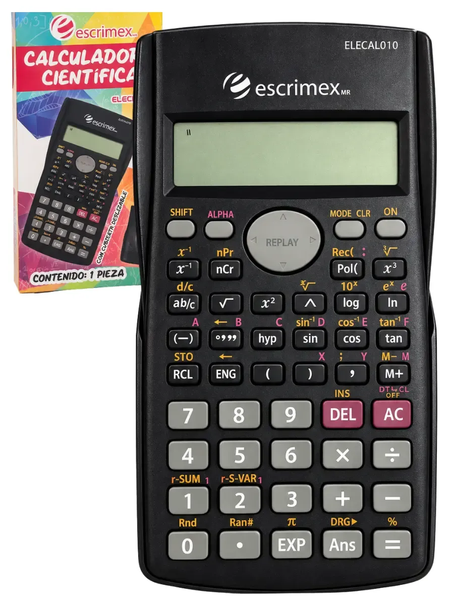 Calculadora científica Escrimex con 220 funciones y pantalla de 10 dígitos al por mayor