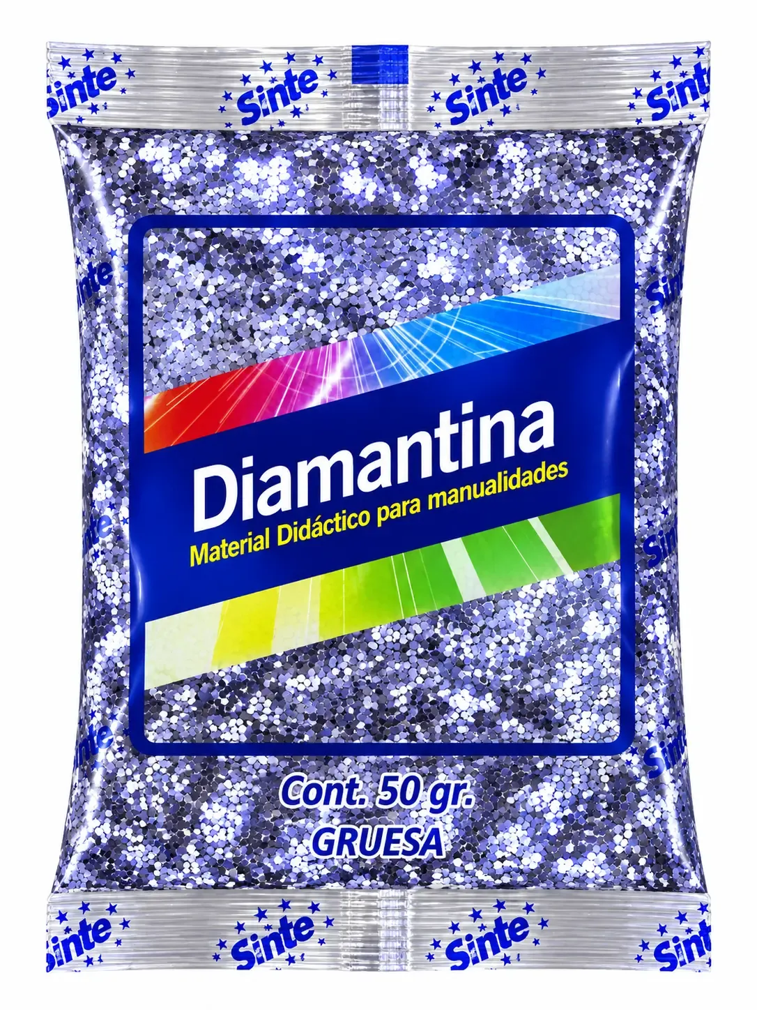Bolsa individual al por mayor con 50 gramos de escarcha o diamantina color azul marca Saira