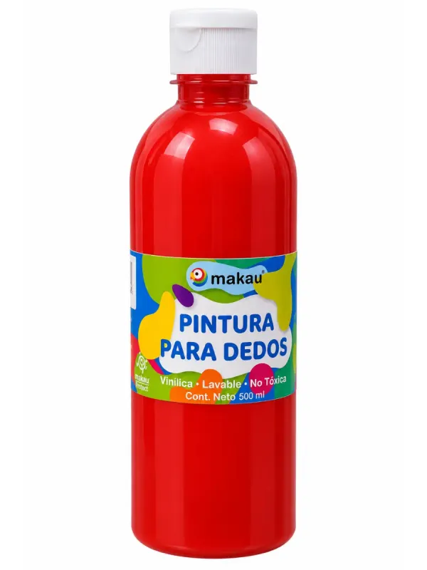 Pintura vinílica roja 500 ml – Mayoreo