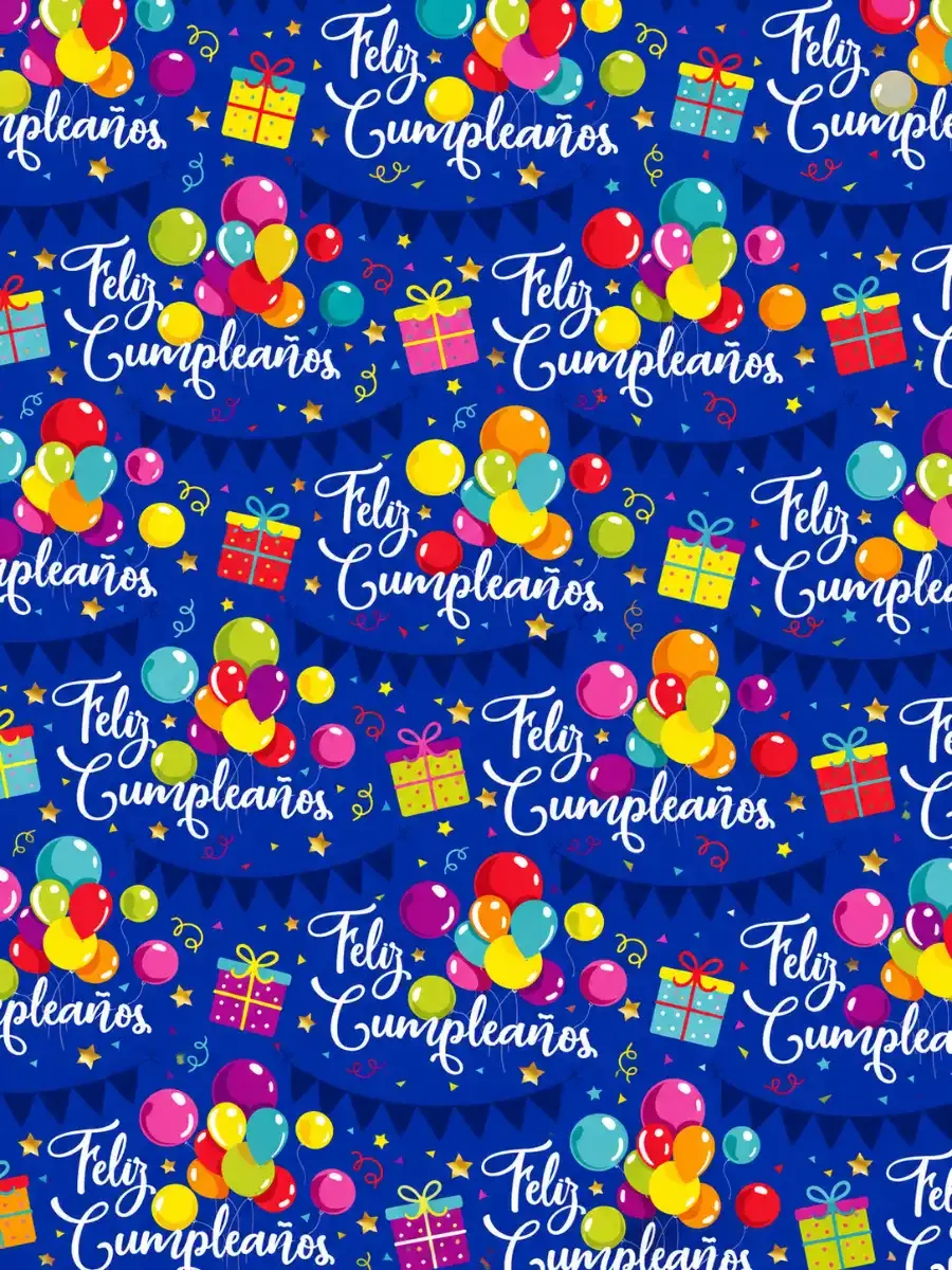 Paquete con 10 pliegos de papel de regalo con globos de cumpleaños de 69x51 cm y diseños festivos