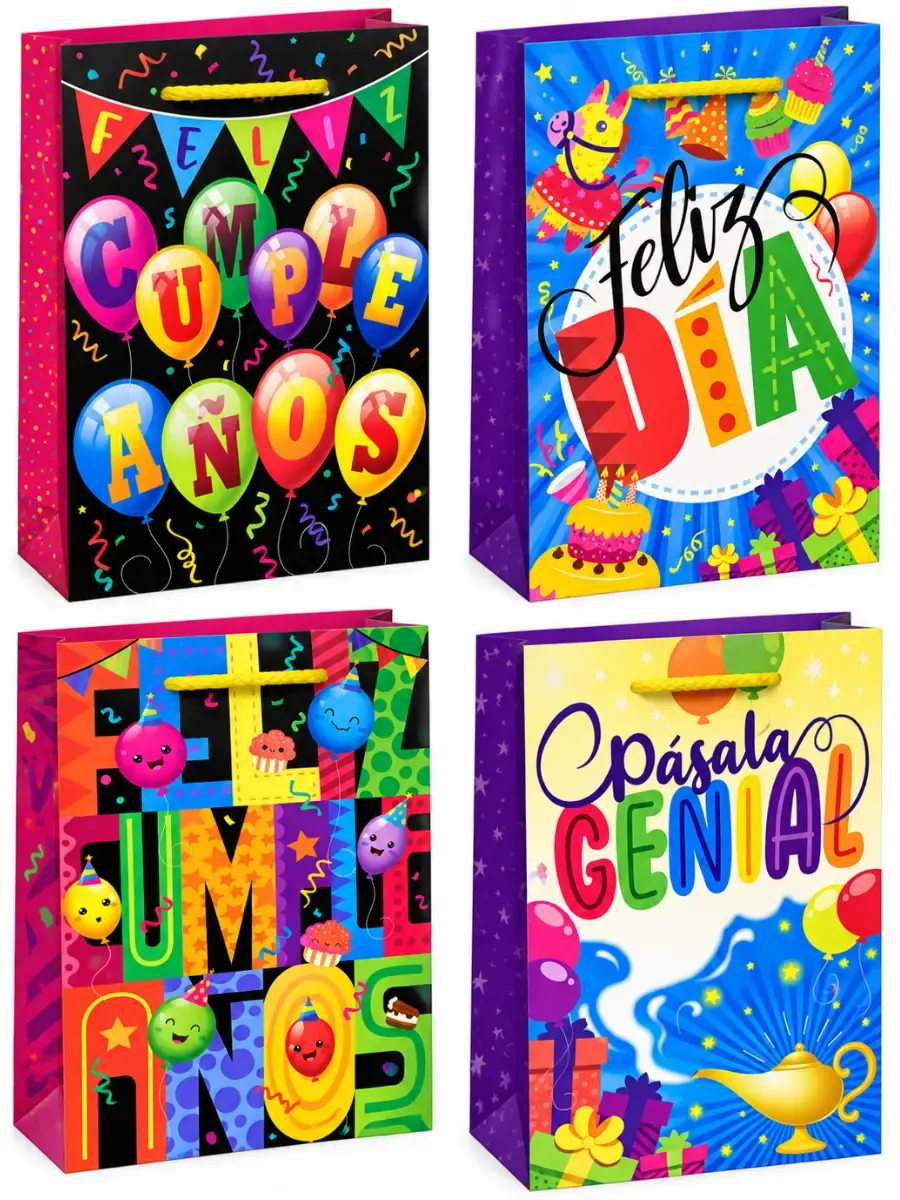 Paquete al por mayor de bolsas GR con diseño Reventón 36x25 cm con 8 piezas