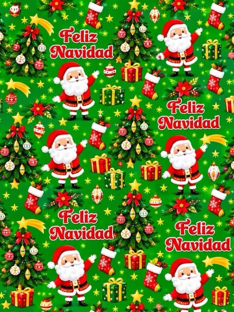 Papel de Regalo Navideño c/10 – Mayoreo