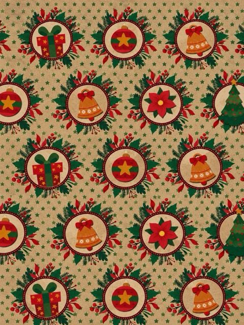 Papel de Regalo Navideño Kraft c/10 – Mayoreo