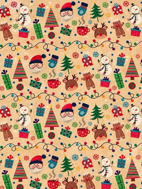 Papel de Regalo Navideño Kraft c/10 – Mayoreo
