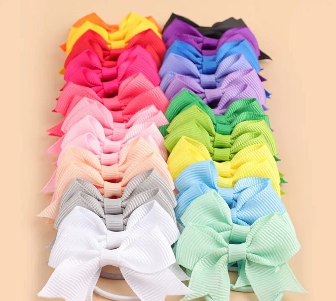 Satin Bow Hair Ties (x2)