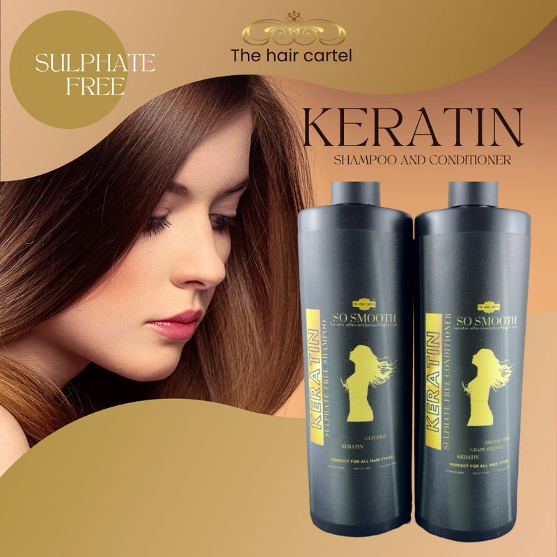 500ml Keratin Shampoo+conditioner