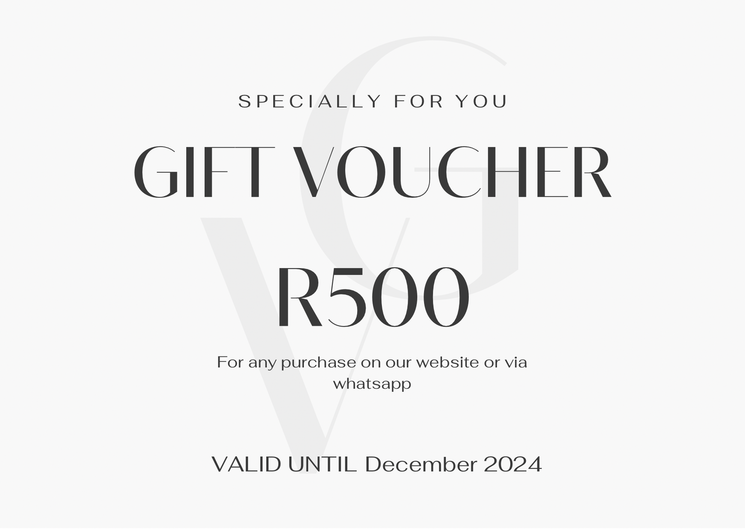 R500 Digital Voucher