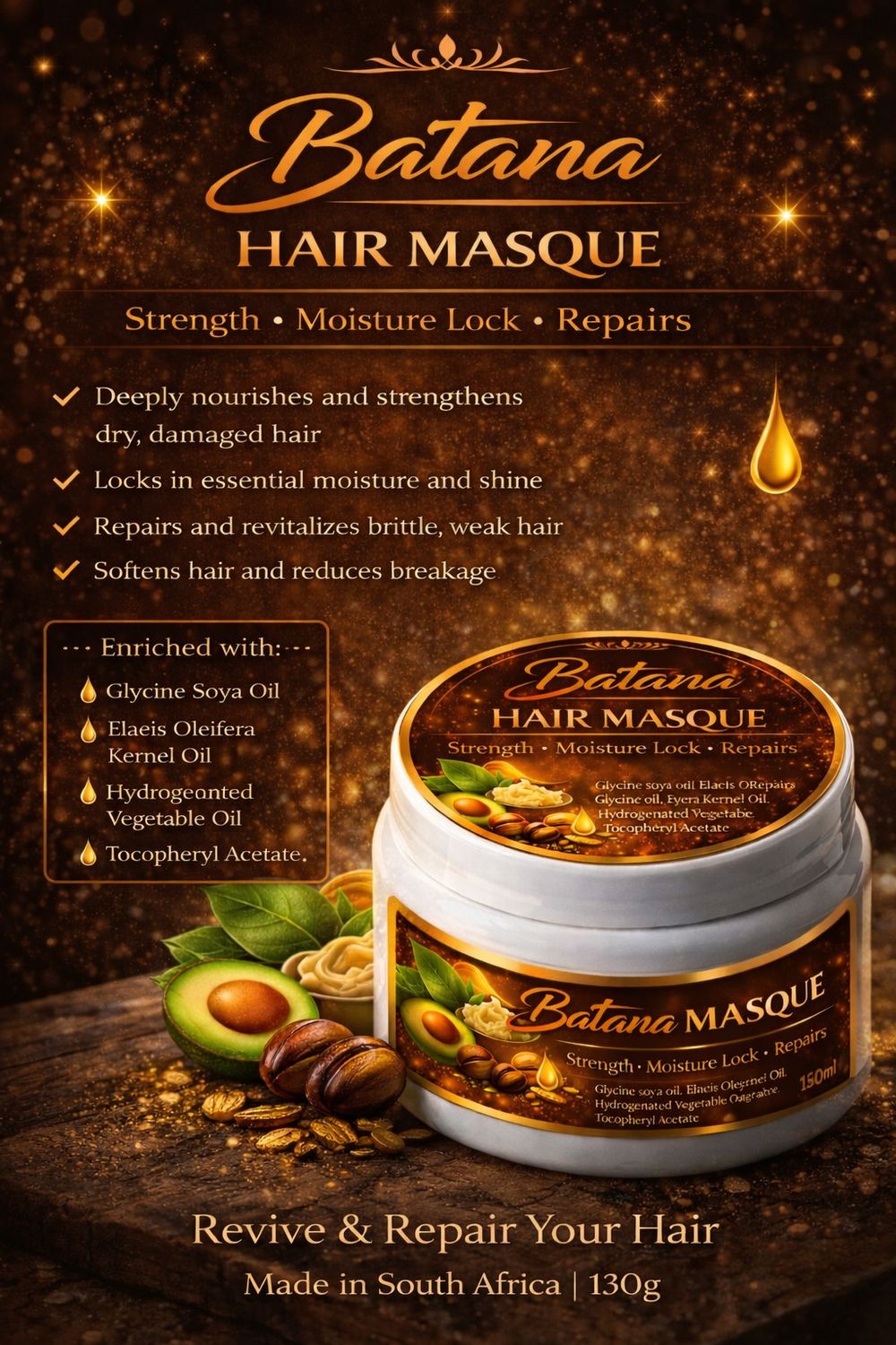 10x 130g Batana Hair Masque Bulk Box