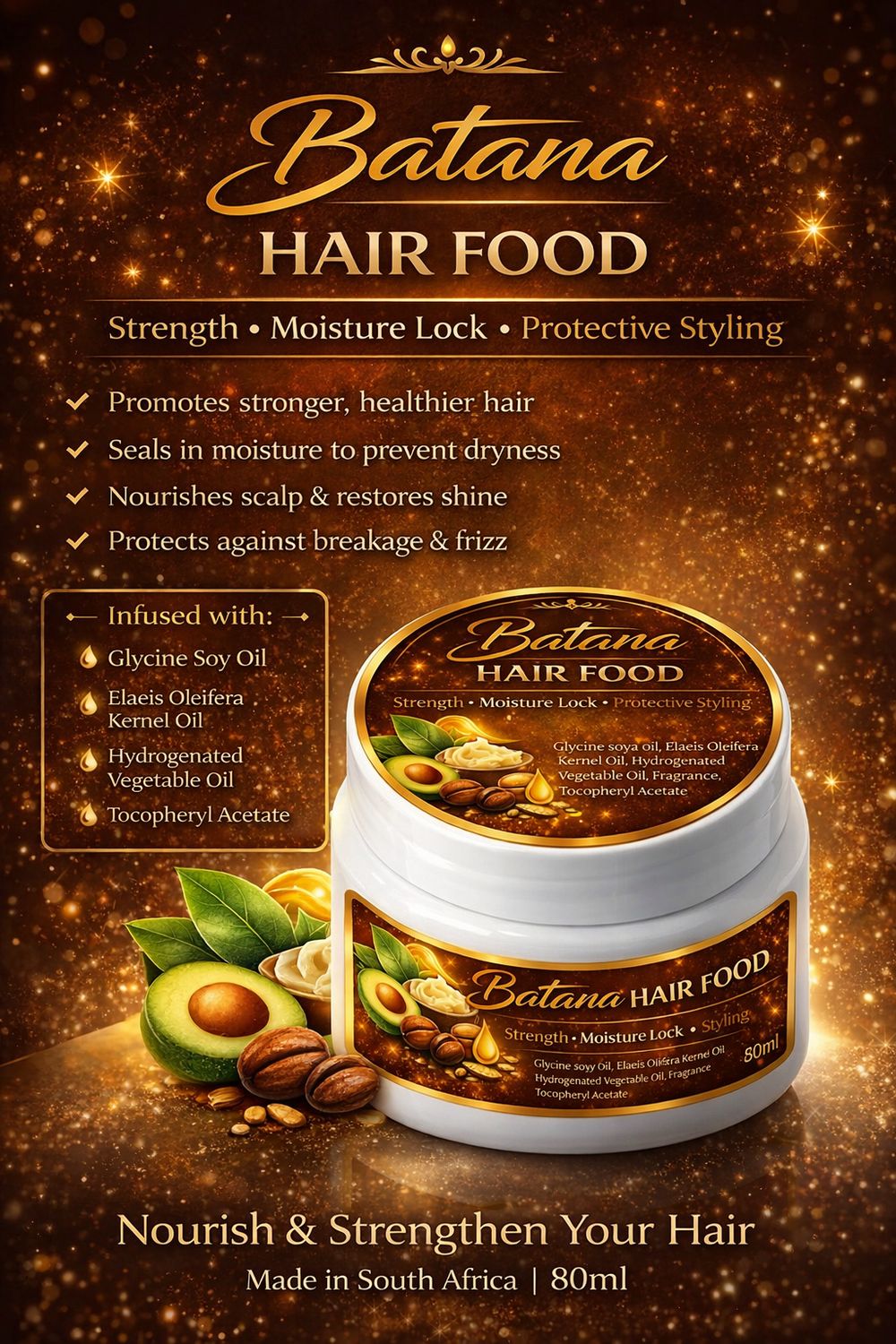 5x 130g Batana Hair Food Bulk Box
