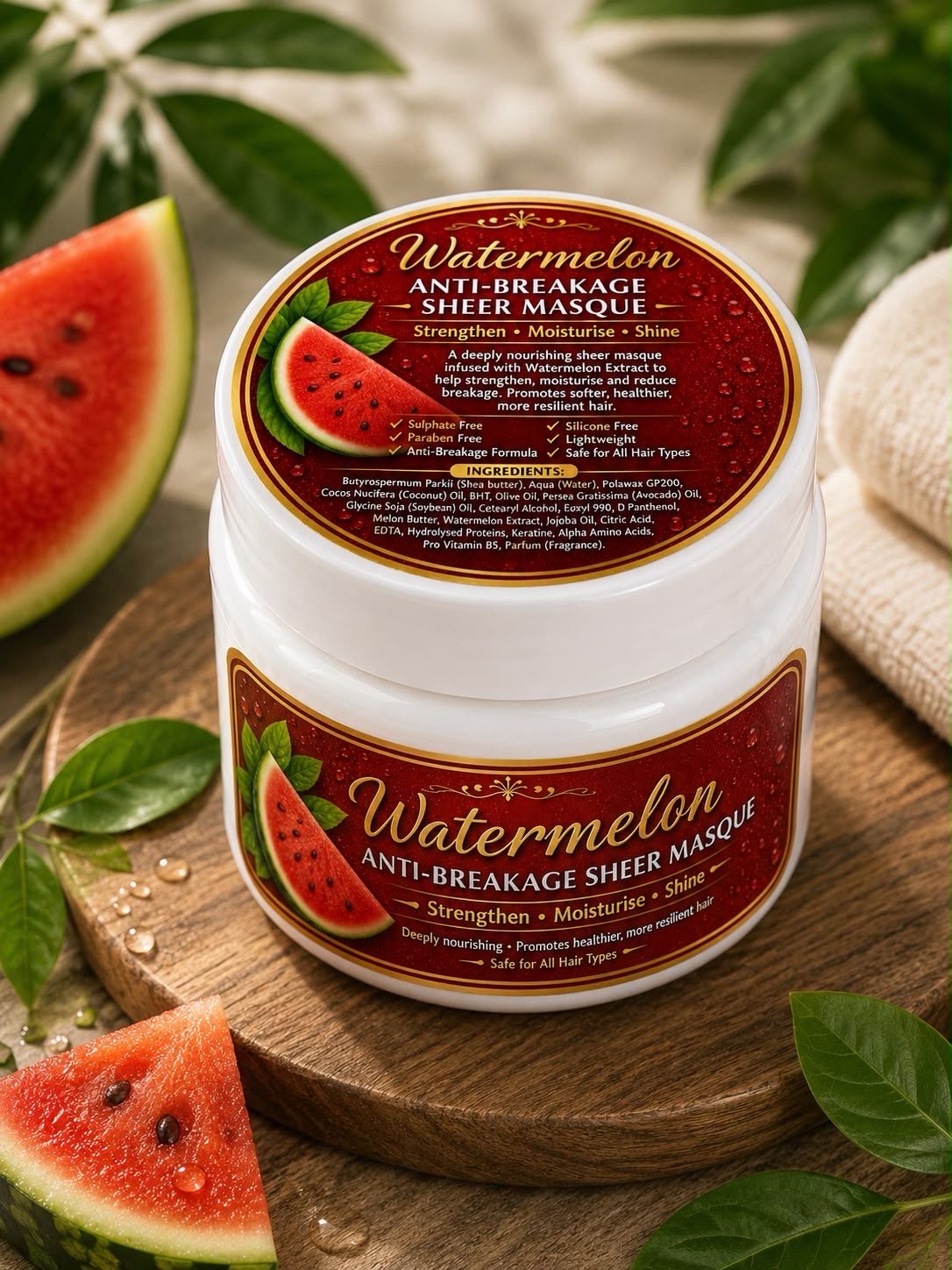 10x 130g Watermelon Anti Breakage Masque