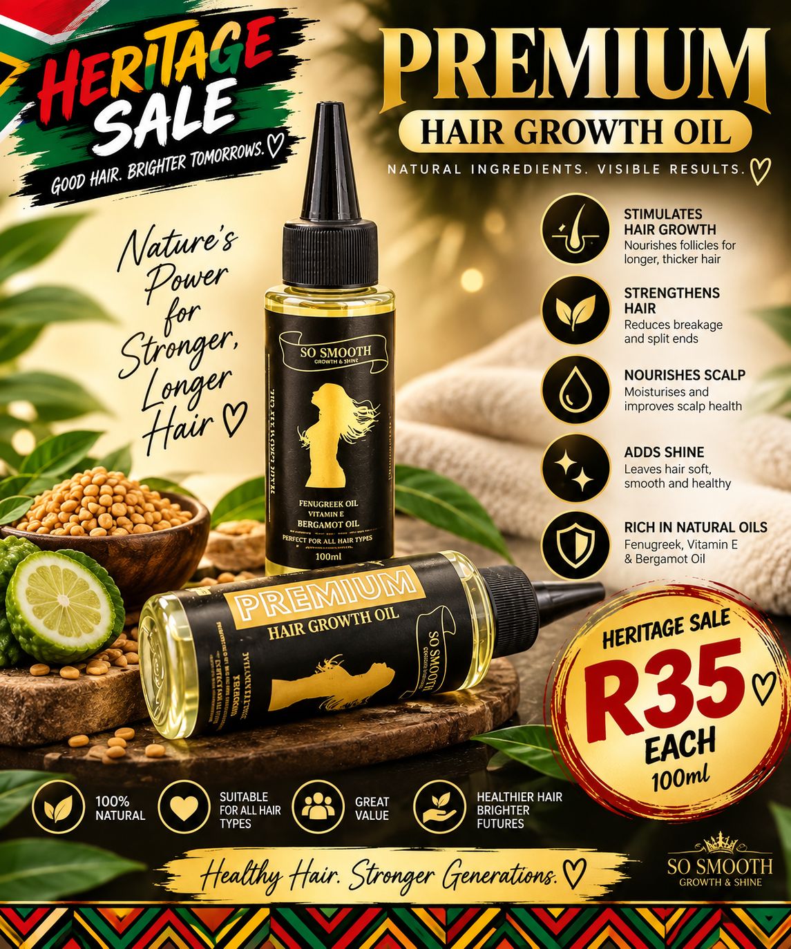 100ml Premium Hair Growth Oil