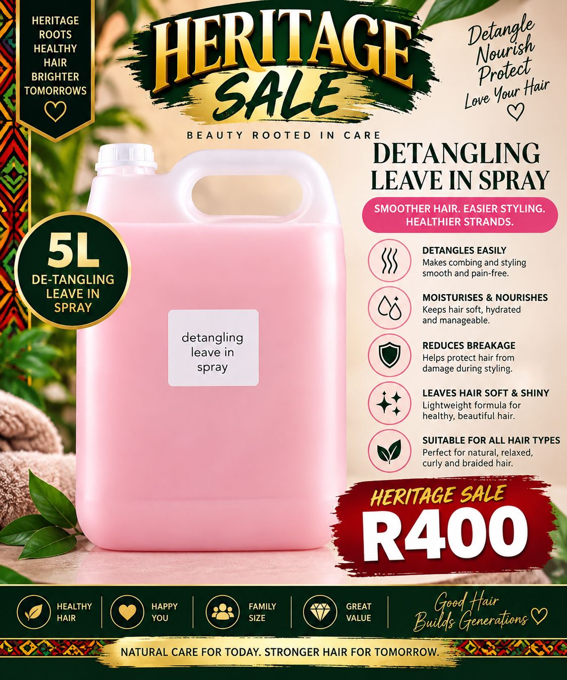 5L Detangling Leave-in Spray