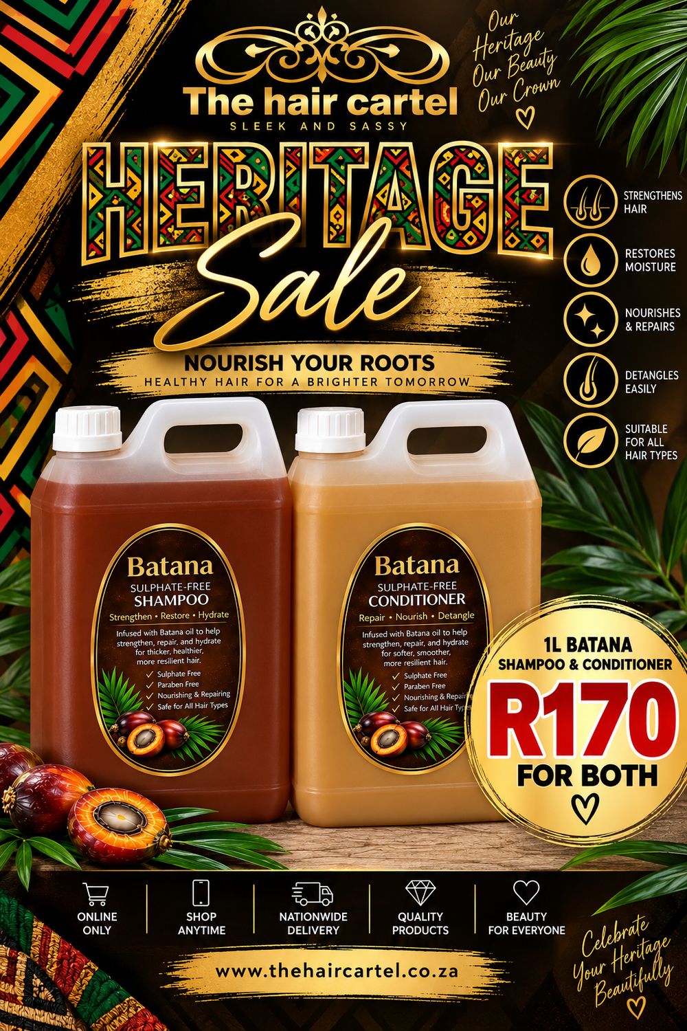 1L Batana Sulphate Free Set 1L Batana Sulphate Free Set