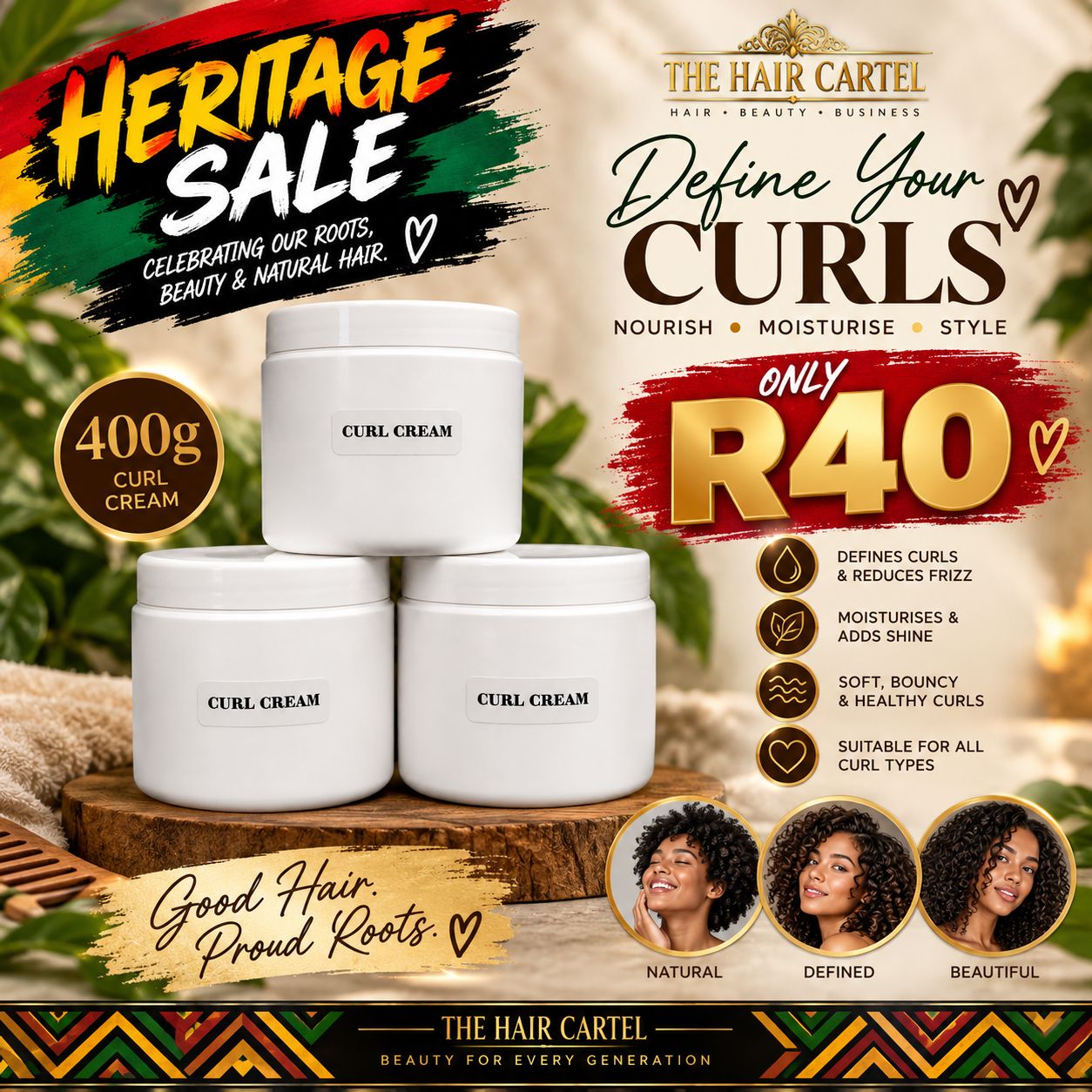 400g Curl Cream 400g Curl Cream
