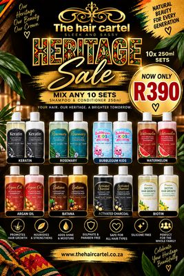 10x 250ml Sulphate Free Sets 10x 250ml Sulphate Free Sets