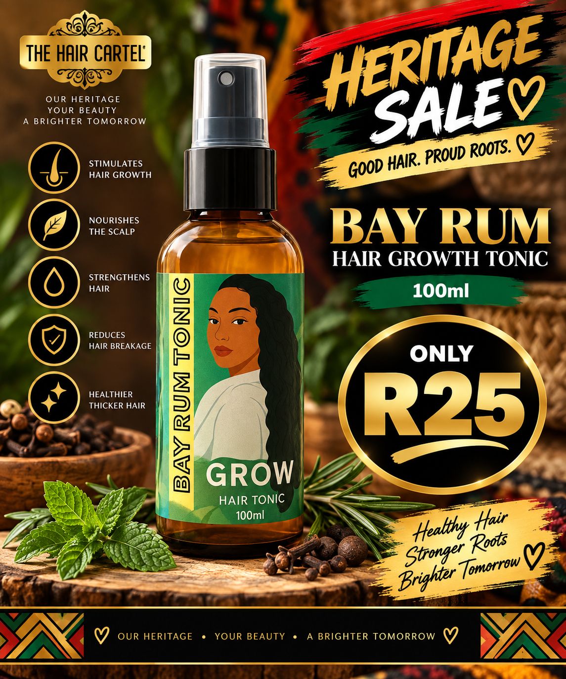 100ml Bayrum Hair Growth Tonic