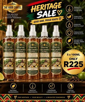 5x 100ml Bayrum Hair Growth Tonic 5x 100ml Bayrum Hair Growth Tonic
