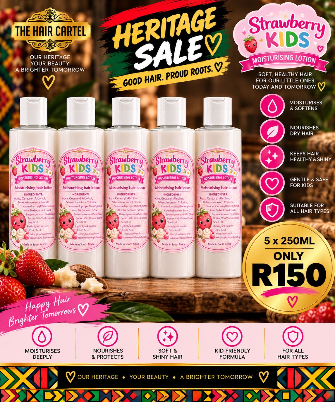 5x 250g Moisturiser 5x 250g Moisturiser