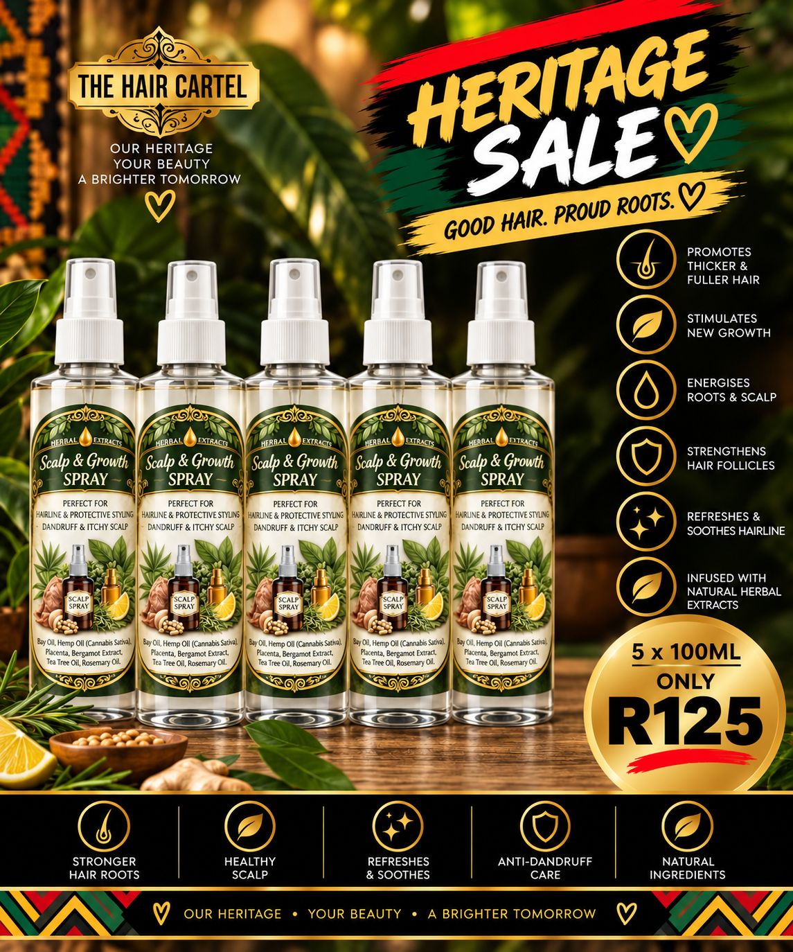 5x 100ml Scalp Spray 5x 100ml Scalp Spray