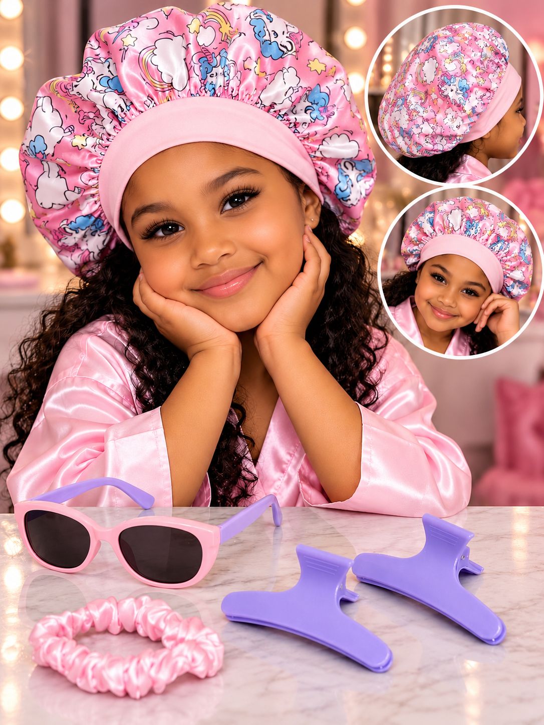 5pc Pink Unicorn Combo-with Sunglasses 5pc Pink Unicorn Combo-with Sunglasses