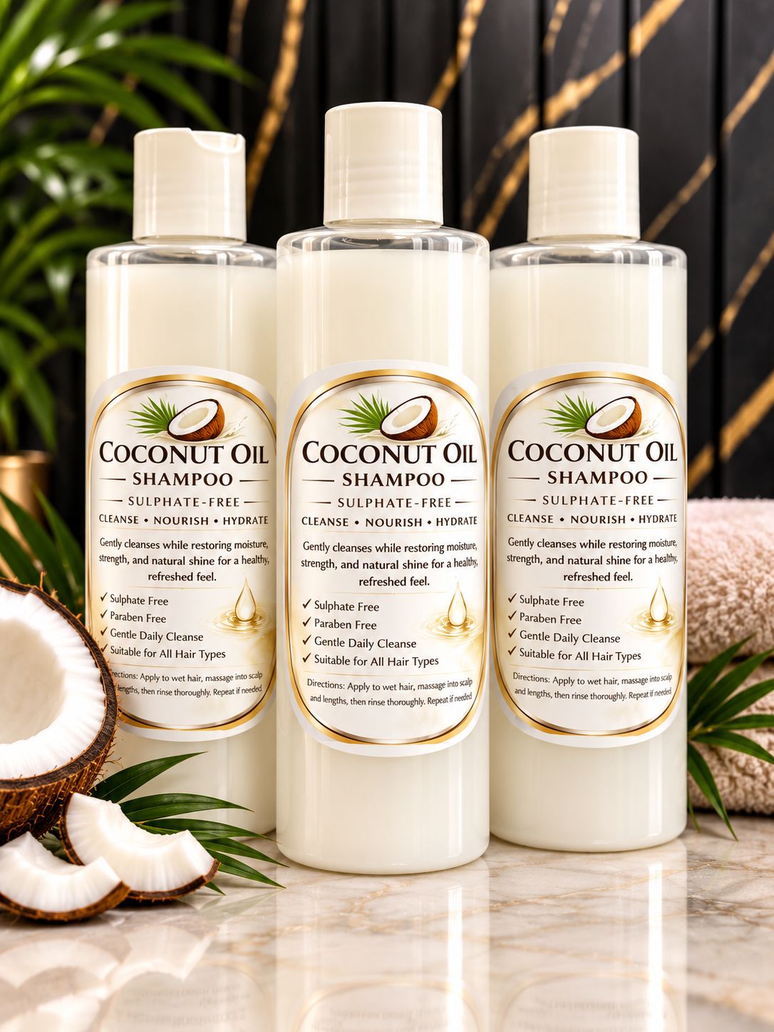 250ml Coconut Sulphate Free Shampoo