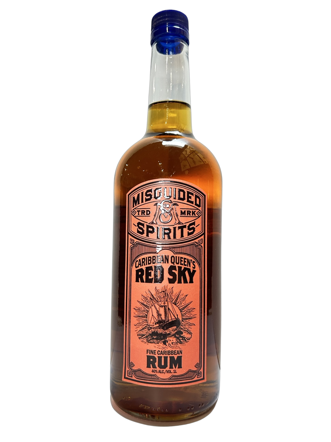 Misguided Spirits Caribbean Queen’s Red Sky Rum 1L