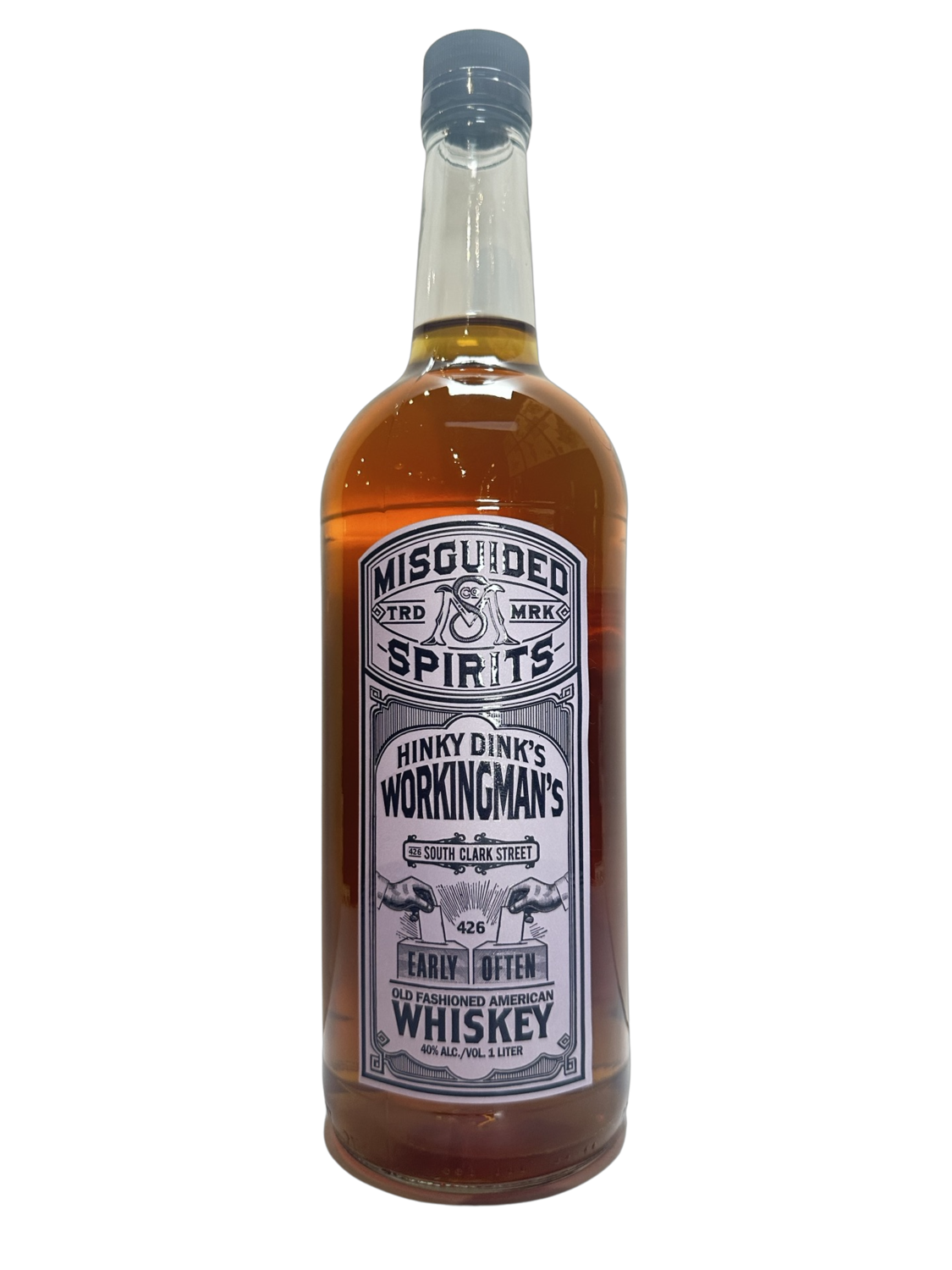 Misguided Hinky Dink’s Workingman’s Whiskey 1L