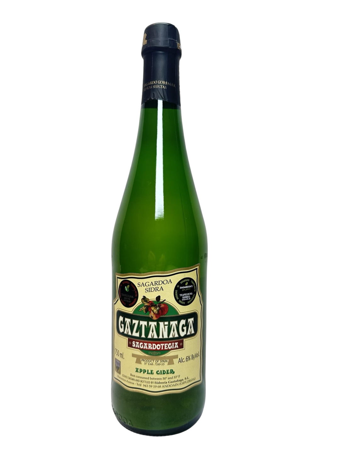 Gaztanaga Sagardotegia Apple Cider 750 mL