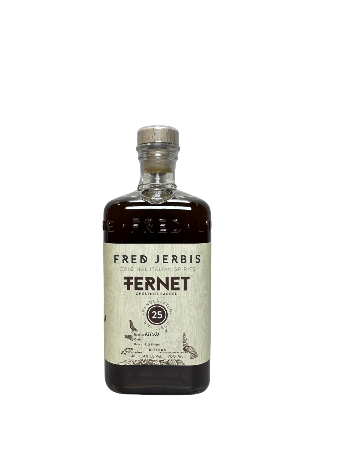 Fred Jerbis Fernet "25" Chestnut Barrel 750 mL