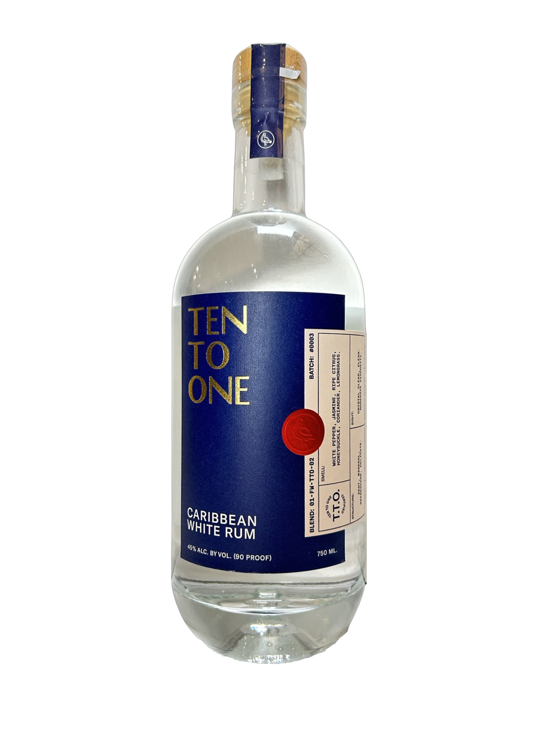 Ten to One White Rum 750 mL